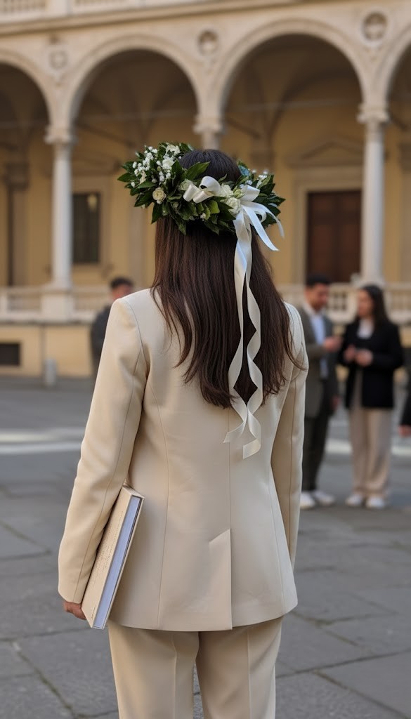ragazza indossa corona ragazza indossa corona